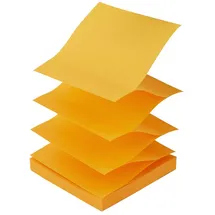 D.RECT Haftnotizen Zig-Zag Z-Notes 76x76mm orange 100 Blatt