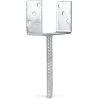 GAH Alberts Alberts U-Pfostenträger/Riffelst. 141 mm x 104 mm/200 mm x 60 mm Feuerverzinkt