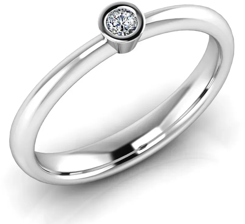 Verlobungsring VR02 333er Weiflgold - 7044