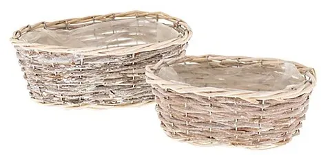 Weidenkörbe, 2 Stück