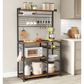 VASAGLE Küchenregal mit Magnetleiste 0 x 0 x 0 cm Braun