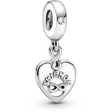 Pandora 799294C01 Silber Charm-Anhänger Freunde für immer Herz