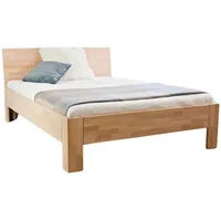 MeinMassivholz Massivholzbett, Braun, Holz, Echtholz,Buche, Rechteckig, 180x200 cm, Hergestellt in Deutschland, Schlafzimmer, Betten