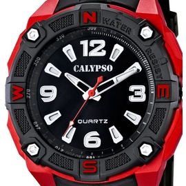 Calypso Herren Analog Quarz Uhr mit Plastik Armband K5634/4