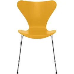 Fritz Hansen Serie 7 Stuhl gefärbte Esche verchromt | true yellow