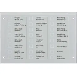 Jung MBT2424 KNX Melde- und Bedientableau, Glas grün