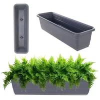 Kadax Blumenkasten, aus Kunststoff, Anthrazit, 60cm