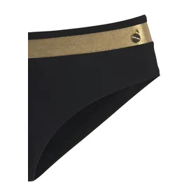 LASCANA Bikini-Hose Damen schwarz-goldfarben Gr.32