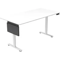 Home Deluxe höhenverstellbarer Schreibtisch elmo mit PC-Halterung – Weiß,