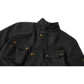 Belstaff Trialmaster Motorrad Wachsjacke Schwarz 2XL