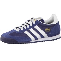 adidas Originals Herren Dragon Sneakers, Blau (NEW NAVY / WHITE / METALLIC GOLD), 43.1/3 EU (9 UK) - 43 1/3 EU