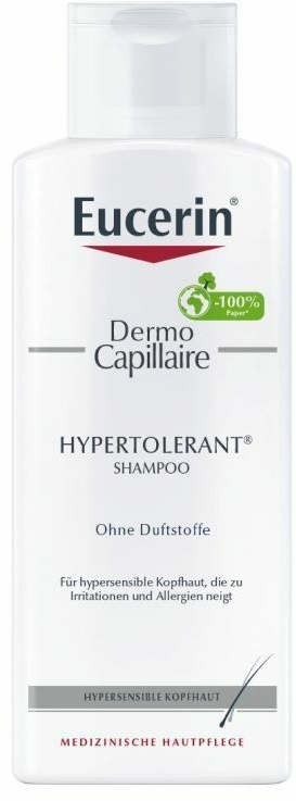 Eucerin® DermoCapillaire Hypertolerant Shampoo – besonders hautfreundliches und mildes für hypersensible Kopfhaut 250 ml 250 ml Shampoo