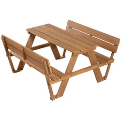 Roba Kindersitzgruppe roba Outdoor+, Teak, Holz, 107x50.5x89 cm, Kinder- & Jugendzimmer, Kindermöbel, Kindersitzmöbel & -tische, Kindersitzgruppen