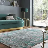 FLAIR RUGS Teppich FLAIR RUGS "Wonderlust" Teppiche Gr. B: 160cm, 10mm, L: 230cm, grün fußbodenheizungsgeeignet, mehrfarbig, Vintage Design, Abstrakt