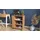 matkam Druckertisch Holzwerkstoff 60x74x40 cm Erle mit Rollen