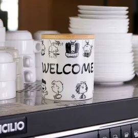 Gedalabels Vorratsdose Peanuts Comic Edition weiß 0,5 l