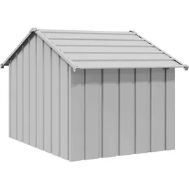 vidaXL Hundehütte mit Dach 83x130x85 cm Verzinkter Stahl