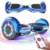 GeekMe Hoverboard 6,5 Zoll Hoverboard Kinder Starker Dual Motor,Bluetooth Lautsprecher,LED,Hoverboards für Kinder und Jugendliche - Blau