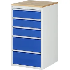 Rau Schubladenschrank Buche-Top und 5 x Schubl.-L 3x150 2x240mm