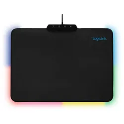 LogiLink Gaming Mauspad mit RGB-LED Beleuchtung, 360x260mm