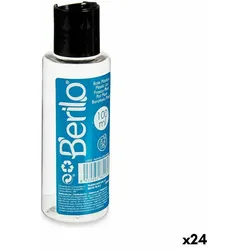 Flüssigkeitsspender für Reisen Berilo SE1541-VERTIDOR Schwarz Durchsichtig Kunststoff 100 ml (24 Stück)