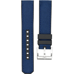 Fortis Hybrid Kautschuk/Textil Hybrid Strap 21mm B7000085 - blau
