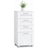 VCM Midischrank Schubladen Nilari 76 x 38 x 28 cm Weiß