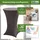 Trutzholm 2x Stehtischhusse Stretch 70 cm anthrazit Tischdecke Husse Bistrotisch Partytisch