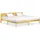 vidaXL Massivholzbett 200 x 200 cm Braun