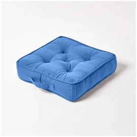 Homescapes Rajput Sitzkissen 40 x 40 cm Blau