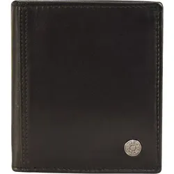 Jack Kinsky Hamburg 103 Mini Geldbörse Leder 9 cm schwarz