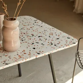 Tikamoon Rechteckiger Tisch aus Premium-Terrazzo und Metall 160 x 0 x 0 cm Braun
