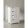 KADIMA DESIGN Badschrank im Landhausstil mit 4 Schubladen und Stauraum, MDF, weiß matt lackiert
