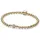 Pandora Kugeln & Pavé Armband aus Sterling Silber mit 14 Karat vergoldeter Metalllegierung Zirkonia 568342C01-17 Größe 17 cm