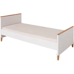 PAIDI Einzelbett »"Lotte & Fynn"«, Jugendliege PAIDI kreideweiß/Eiche massiv + kreideweiß/Eiche massiv + kreideweiß/Eiche massiv