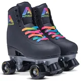 Apollo Rollschuhe Kinder und Erwachsene SCHWARZ|bunt 31/34