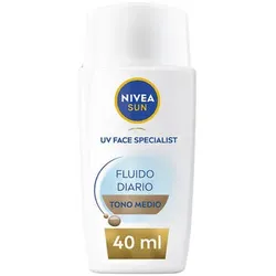Nivea  Sonnenschutz & Sonnenpflege Daily Sun Fluid Gesichtsschutz Spf50+ mittlerer Ton  in multifarben, Einheitsgrösse