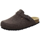 AFS-Schuhe Herren Hausschuhe geschlossen aus Filz, Bequeme, warme Winter Clogs, Made in Germany, 36900 (48 EU, braun) - 48 EU