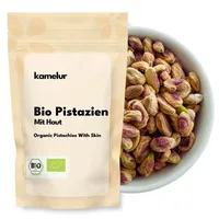 (63,80 EUR/kg) 500g BIO Pistazien geschält | Pistazienkerne mit Haut | natur