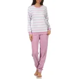 Creative by Normann Normann Pyjama Frottee gestreift lila 48/50