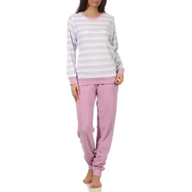 Creative by Normann Normann Pyjama Frottee gestreift lila 48/50