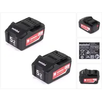 Metabo Li-Power Akku Set 18V mit 2x Akku 5,2Ah