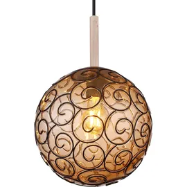 GLOBO Antik 1-flg. 25 cm rund Holz