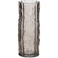 BigBuy Home Vase Grau Glas 10 x 10 x 25,5 cm
