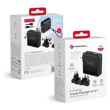 Wisam® FORCELL 6in1 Powerbank 15000mAh 45W USB-C/A Ladegerät - Gr.: onesize
