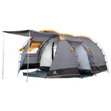 CampFeuer Tunnelzelt Super+ orange/schwarz