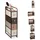 Relaxdays Schubladenschrank 84,5 x 20 x 49,5 cm Braun