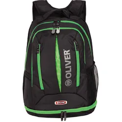Oliver Rucksack TS (Haupt-, Schläger-, Schuhfach) 2024 schwarz/grün