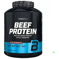 BIOTECH Rindfleischprotein Erdbeere Pulver 1816 g