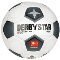 derbystar Herren Bundesliga Brillant Mini Classic v23 Fußball, Weiss Schwarz Grau, Einheitsgröße
